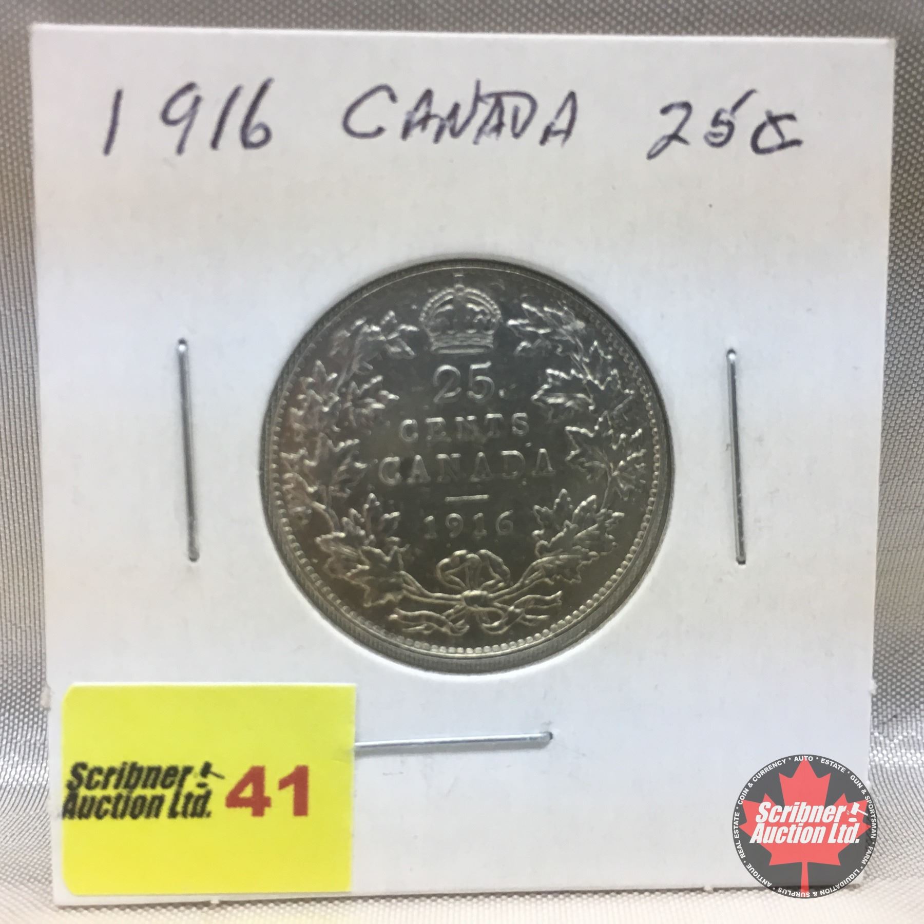 Canada Twenty Five Cent 1916 1916-one-cent-canada-copper