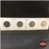 Image 2 : Canada Twenty Five Cent - Strip of 4: 1966; 1867-1967; 1968 (silver); 1968 (nickel)