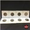 Image 2 : Canada Twenty Five Cent - 2 Strips of 4: 2015 Flag (Color & Plain) & 2015 Poppy (Color & Plain)