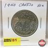Image 1 : Canada Fifty Cent 1940