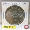 Image 1 : Canada Silver Dollar 1938