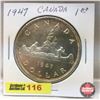 Image 1 : Canada Silver Dollar 1947