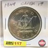 Image 1 : Canada Silver Dollar 1949