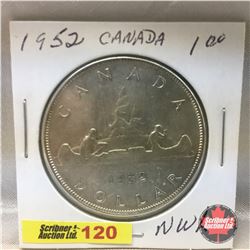 Canada Silver Dollar 1952 NWL