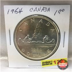 Canada Silver Dollar 1954