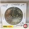 Image 1 : Canada Silver Dollar 1957 (One WL)