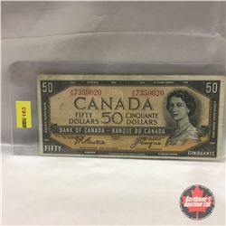 Canada $50 Bill 1954 #AH7359020