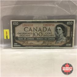 Canada $100 Bill 1954 DF #AJ2019716