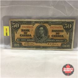 Canada $50 Bill 1937 #BH3233450