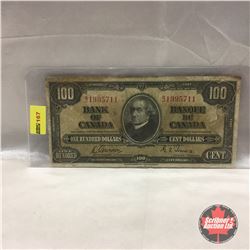 Canada $100 Bill 1937 #BJ1995711