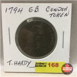 Great Britain Conder Token 1794 T Hardy