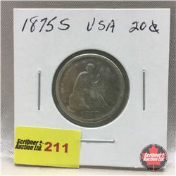 US Twenty Cent 1875S