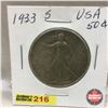 Image 1 : US Fifty Cent 1933S