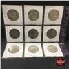 Image 2 : US Fifty Cent - Sheet of 9: 1967; 1968D; 1969D; 1971D; 1972; 1973D; 1974; 1776-1976D; 1978D