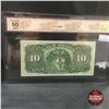 Image 2 : Bank of Montreal $10 Bill 1938 #212825 (BCS Certified: Almost Unc 50)