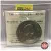 Image 1 : Canada Silver Dollar 1955 (ICCS Certified: AU-50 "Arnprior with Die Breaks")