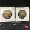 Image 2 : Canada Toonie 2017 - Strip of 2: Aurora Borealis (Non Color/Color)