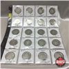 Image 1 : Canada Fifty Cent - Sheet of 20: 1968; 1969; 1970; 1972; 1973; 1974; 1975; 1976; 1978; 1979; 1980; 1