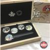 Image 1 : RCM 2015 Looney Tunes : $20 Fine Silver 4 Coin Set & Watch