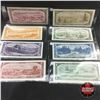 Image 2 : Canada 1954 SET of 8 Bills!!!! $1, $2, $5, $10, $20, $50, $100, $1000