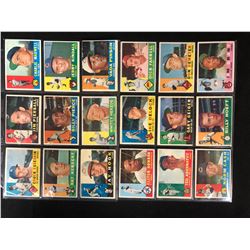 1960 Topps Baseball Cards Lot