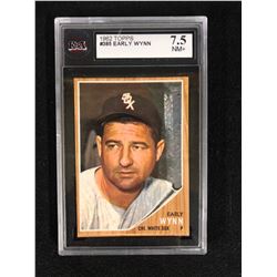 1962 TOPPS #385 EARLY WYNN (7.5 NM+)