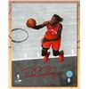 Image 1 : DeMarre Carroll Toronto Raptors Autographed Basketball Spotlight 8x10 Photo ( AJ SPORTS COA)