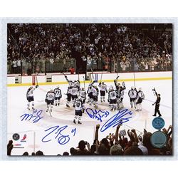 Byfuglien Pavelec Bogosian  Scheifele Winnipeg Jets Signed Return 16x20 Photo ( AJ SPORTS COA)