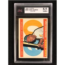 1960 TOPPS #566 HANK AARON ALL-STAR (8.5 NMM+)