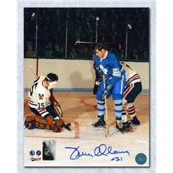 Terry Clancy Toronto Maple Leafs Autographed Hockey Action 8x10 Photo ( AJ SPORTS COA)