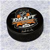 Image 1 : Leon Draisaitl 2014 NHL Draft Day Puck Autographed w/ 3rd Pick Inscription
