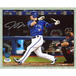 Josh Donaldson Toronto Blue Jays Autographed horizontal swing 8x10 Photo - PSA