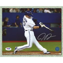 Josh Donaldson Toronto Blue Jays Autographed Horizontal Homerun 8x10 Photo - PSA