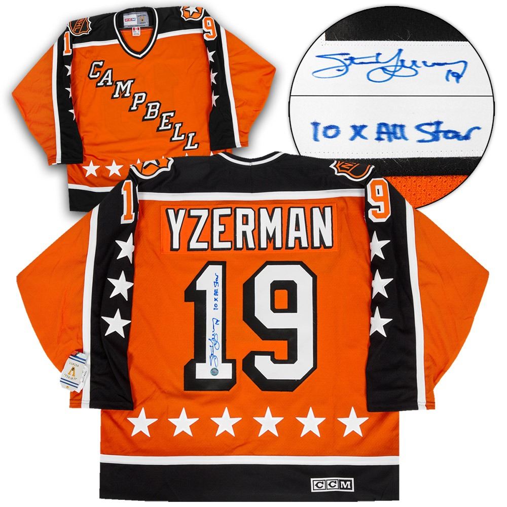 Steve Yzerman 1984 NHL All Star Game Signed Retro CCM Hockey Jersey