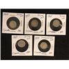 Image 1 : LOT OF 5 SILVER DIMES 1939-1965