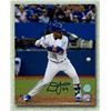 Image 1 : Devon Travis Toronto Blue Jays Autographed Batting White Jersey 8x10 Photo ( AJ SPORTS COA)