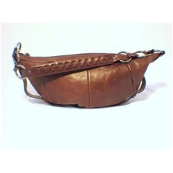 Yves Saint Laurent Brown Leather Saddle Bag