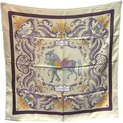 Hermes Vintage Cheval Turc Silk Scarf c1960s