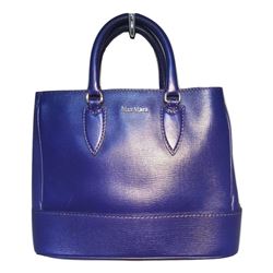 Max Mara Royal Blue Leather Handbag