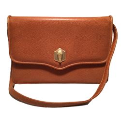 Barry Kiselstein Cord Tan Leather Shoulder Bag