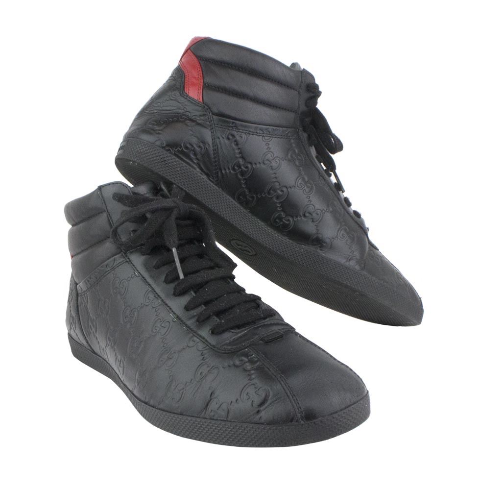 gucci signature high top sneakers