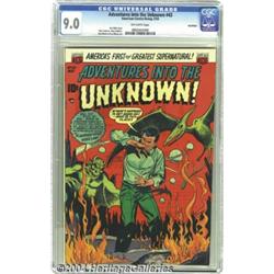 Adventures Into the Unknown #43 Northford pedigree (ACG, 1953) CGC VF/NM 9.0 Off-white pages.