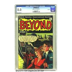 The Beyond #15 Bethlehem pedigree (Ace, 1952) CGC VF 8.0 Cream to off-white pages.