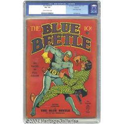 Blue Beetle #1 Rockford pedigree (Fox Features Syndicate, 1939) CGC VG+ 4.5 Cream to off-white pages