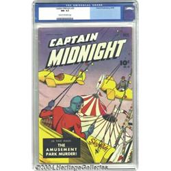 Captain Midnight #25 (Fawcett, 1944) CGC NM- 9.2 Cream to off-white pages.