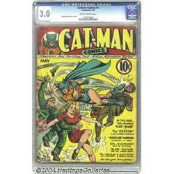 Catman Comics #1 (Holyoke Publications, 1941) CGC GD/VG 3.0 Slightly brittle pages.