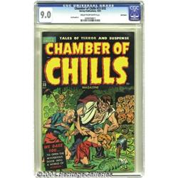 Chamber of Chills #23 (#3) Bethlehem pedigree (Harvey, 1951) CGC VF/NM 9.0 Cream to off-white pages.