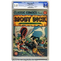 Classic Comics #5 Moby Dick - First Edition (Gilberton, 1942) CGC GD/VG 3.0 Cream to off-white pages