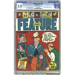 Feature Comics #27 (Quality, 1939) CGC GD 2.0 Cream to off-white pages.