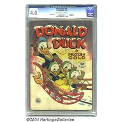 Four Color #62 Donald Duck in "Frozen Gold" (Dell, 1945) CGC VG 4.0 Cream to off-white pages.